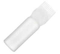Applicatore di olio per capelli 2x7 Pettine a radice trasparente con scala | Flacone dispenser riutilizzabile per uso domestico e in salone
