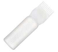Applicatore di olio per capelli, flacone con pettine a radice trasparente da 2x7 pollici con scala