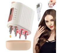 Applicatore di olio per capelli, massaggiatore per olio per capelli, applicatore elettrico per olio per capelli, pettine massaggiante liquido vibrante, applicatore vibrante da 6 ml per la crescita dei