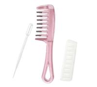 Applicatore di olio per capelli, pettine roll-on a denti larghi, strumento | Applicatore roll-on per olio per capelli, pettine a denti larghi per la consegna di liquidi, strumento per massaggio del