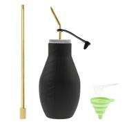 Applicatore di polvere - Vaso compatto trasparente da 200 ml, spruzzatore a flusso regolabile, flacone a fine | controllo della crescita delle erbe, cura dei vasi di fiori, per le attività