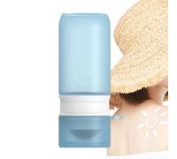 Applicatore di protezione solare - Dispenser in silicone ricaricabile da 100 ml | Flacone applicatore per protezione solare viso | Per bambini Adulti Famiglia Uomini Donne Sport all'aria aperta quotid