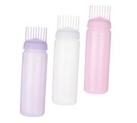 Applicatore di radice per tintura e per capelli, 3 pezzi, colore viola rosa e bianco, pettine integrato per la cura e il del cuoio capelluto