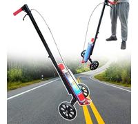 Applicatore di segnaletica orizzontale a spinta manuale, vernice spray per la marcatura delle linee per scuole, sport, garage, traccia linee rette/curve/cerchi, intervallo di larghezza: 5-15 cm