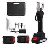 Applicatore elettrico di marchi auricolari for bestiame, pinza for marchi auricolari senza fili, 2 batterie ricaricabili da 1300 mAh, custodia, strumento for l'etichettatura(A)
