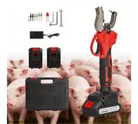 Applicatore elettrico per marchi auricolari per bovini suini ovini Riduce lo stress e il dolore degli animali Include 2 batterie 6 aghi