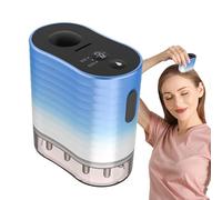 Applicatore elettrico per olio per capelli, massaggiatore a vibrazione per cuoio capelluto, strumento per rafforzare i capelli, materiale portatile ricaricabile, design adatto ai viaggi, rosa, per
