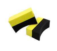 Applicatore For Lucidatura Con Spugna For La Pulizia Dell'auto, Spugna For Cera, Salviette Ad Alta Densità For Il Lavaggio Di Pneumatici E Cerchi, Spazzole For Tergicristalli(2pcs 10x7x4 yellow)