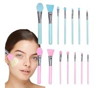 Applicatore in silicone, silicone a pennello per trucco | Applicatori per ombretti set di 14 | Bellezza morbida fango facciale che applica lo strumento, lozione per il corpo senza e pennello per burro