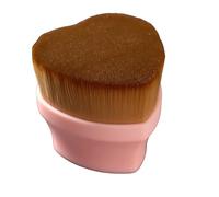 Applicatore in spugna roll-on - Applicatore per protezione solare, pennello per trucco solare | Pennello cosmetico a forma di cuore per lozione solare e fondotinta, setole morbide, sicuro, compatto da