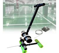 Applicatore manuale di nastro per pavimenti, macchina per marcatura di nastri a spinta manuale, dispenser di nastro con guida per verniciatura/segnaletica di corsie/sport/aree di stoccaggio ecc.