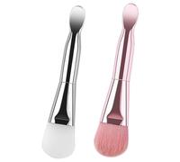 Applicatore maschera per faccia 2 pcs silicone e morbida setola per setola per la testa dell'applicatore di professionale per la cura della pelle strumenti per il trucco del viso per le d