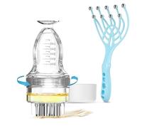Applicatore Minoxidil e massaggiatore per cuoio capelluto per la crescita dei capelli, consegna di precisione delle radici per un assorbimento profondo, adatto per applicare rapidamente oli per