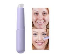 Applicatore per balsamo per labbra, morbido e angolato, in silicone, con testa rotonda, pennello per esfoliare le labbra, applicatore multifunzionale riutilizzabile per rossetto Veeteah