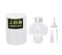 Applicatore per cuoio capelluto Pettine Strumento per il trattamento dei capelli Dispositivo applicatore per medicinali per cuoio capelluto in lega di plastica di alta qualità (Bianca)