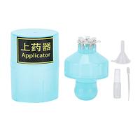 Applicatore per cuoio capelluto Pettine Strumento per il trattamento dei capelli Dispositivo applicatore per medicinali per cuoio capelluto in lega di plastica di alta qualità (Blu)