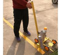Applicatore per marcatura linea: carrello regolabile in larghezza per un'efficiente marcatura delle superfici, cammina dietro la macchina di sicurezza per strade