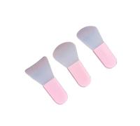 Applicatore per maschere, 1/3 pezzi in silicone. Set di pennelli for maschera Raschietto applicatore portatile multicolore fai-da-te(Pink 3pcs)