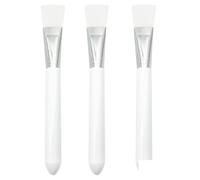 Applicatore per maschere, Set di pennelli for maschera multicolore 3/5/15 pezzi Strumenti fai da te portatili for donne/./estetista(White 3pcs)