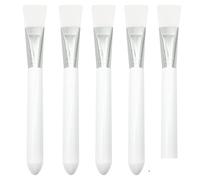 Applicatore per maschere, Set di pennelli for maschera multicolore 3/5/15 pezzi Strumenti fai da te portatili for donne/./estetista(White 5pcs)