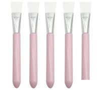 Applicatore per maschere, Set di pennelli for maschera multicolore 3/5/15 pezzi Strumenti fai da te portatili for donne/./estetista(Pink 5pcs)