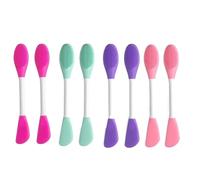 Applicatore per maschere, Set portatile di spatole for pennelli for maschera facciale in silicone a doppia estremità riutilizzabili multicolori 2/4/8 pezzi(Mix-8pcs)