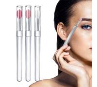 Applicatore per pennello lucidalabbra in silicone, pennello per labbra in silicone,Applicatore per labbra riutilizzabile portatile da 3 pezzi - Trucco Sopracciglio Pennelli per rossetto Applicatore Se