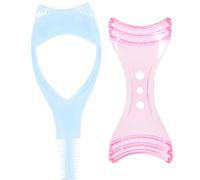 Applicatore Pettine per Ciglia a Doppia Densità in Plastica per Make-up | Guida per Eyeliner, Design Sagomato per Palpebre, Uso Quotidiano e Tutorial, Set da 2 Pezzi