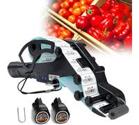 Applicatore portatile di etichette con codice a barre, macchina adesiva portatile per superfici piane e curve, include 2 batterie