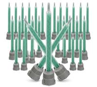Applicatore resina sistema B 1:1 e 2:1, 1 ugello miscelatore epossidico, mixer statico 50ml per adesivo bicomponente, punta miscelatrice AB 6 sezioni per legno, metallo, plastica (40)