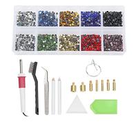 Applicatore Strass, Strumento Applicatore Di Strass Colla a Caldo, Set Applicatore Hotfix per Artigianato, Pelle, Vestiti, Magliette, Portafogli, Scarpe (Spina UE)