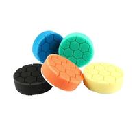 Applicatori di cera for auto da 3 pollici, set con manico, applicatori in spugna morbida, tampone in schiuma for cera e kit di tamponi, compatibile for lucidatura e pulizia di auto(5pads)