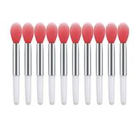 Applicatori per labbra Pennelli per labbra in silicone da 10 pezzi Mini pennello per scrub Applicatori di balsamo riutilizzabili per la cura