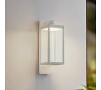 Applicazione da esterni LED Lucande Ferdinand, bianca, in metallo, 38 cm LUCANDE