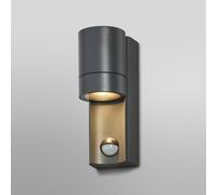 OSRAM ENDURA CLASSIC ISIDOR WS lampada da esterno, lampada da parete, GU10, grigio scuro, alluminio, installazione semplice, illuminazione indiretta, classe di protezione IP65, sensore di luce diurna,