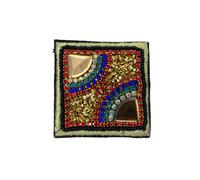 Applicazione Gioiello Toppa Patch Termoadesiva Quadrata Mattonella Strass Disegn