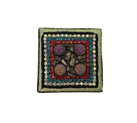 Applicazione Gioiello Toppa Patch Termoadesiva Quadrata Mattonella Strass Disegn