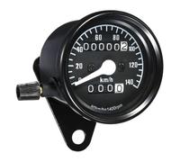 Applicazione Per Contachilometri Doppio Tachimetro 12V | Pannello Strumenti Maggior Parte Motociclette Montaggio Universalità Per Avventure Fuoristrada(Black face)