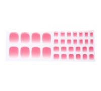 Applicazione rapida Gel Pedicure Adesivi Chiodi Completi Impacchi Da Indossare Con Polvere Brillante Ornamento Pedicure Adesivi Per Le Donne