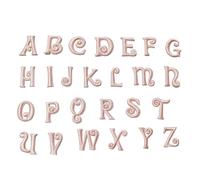 Applicazione Ricamata 1set/26pcs Autoadesiva Rosa Piccola Lettera Toppe E Stemmi Ferro Su Abbigliamento for I Vestiti Adesivo Ricamo Appliques Della Banda Fai Da Te Nome marca Log