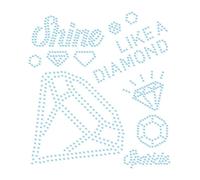 Applicazione termoadesiva con strass - risplendi come un diamante