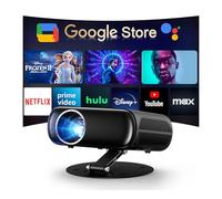 [Applicazioni incorporate/Google TV] Proiettore intelligente 4K compatibile con WiFi e Bluetooth, GoogIe Voice, Zoom & Keystone, supporto a 180°, HDR10, Goiaey C26 Mini proiettore portatile per uso in