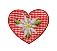 Applicazioni ? Kids and Hits ? aufbuegelbar Karo Cuore con acciaio bianco rosso