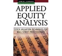 James English Applied Equity Analysis: Stock Valuation Techni (Copertina rigida)
