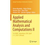 Applied Mathematical Analysis and Computations II: 1st SGMC, Statesboro, USA, April 2-3, 2021 (Virtual)