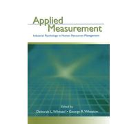 Applied Measurement: Industrial Psychology in Human Resources Management (2015-05-09)