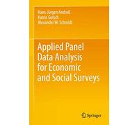 Applied Panel Data Analysis for Economic and Social Surveys – Springer Verlag