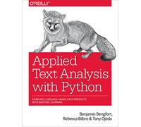 Benjamin Bengfort Rebecca Bilbro Tony Applied Text Analysis with P (Tascabile)