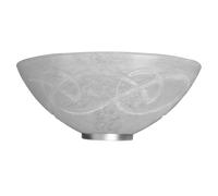Applique 1xE27 Ganci Cromo Vetro Graffio Bianco E-Energy Ada