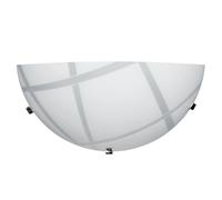 Applique 1xE27 Ganci Cromo Vetro Lastra Bianco E-Energy Dario